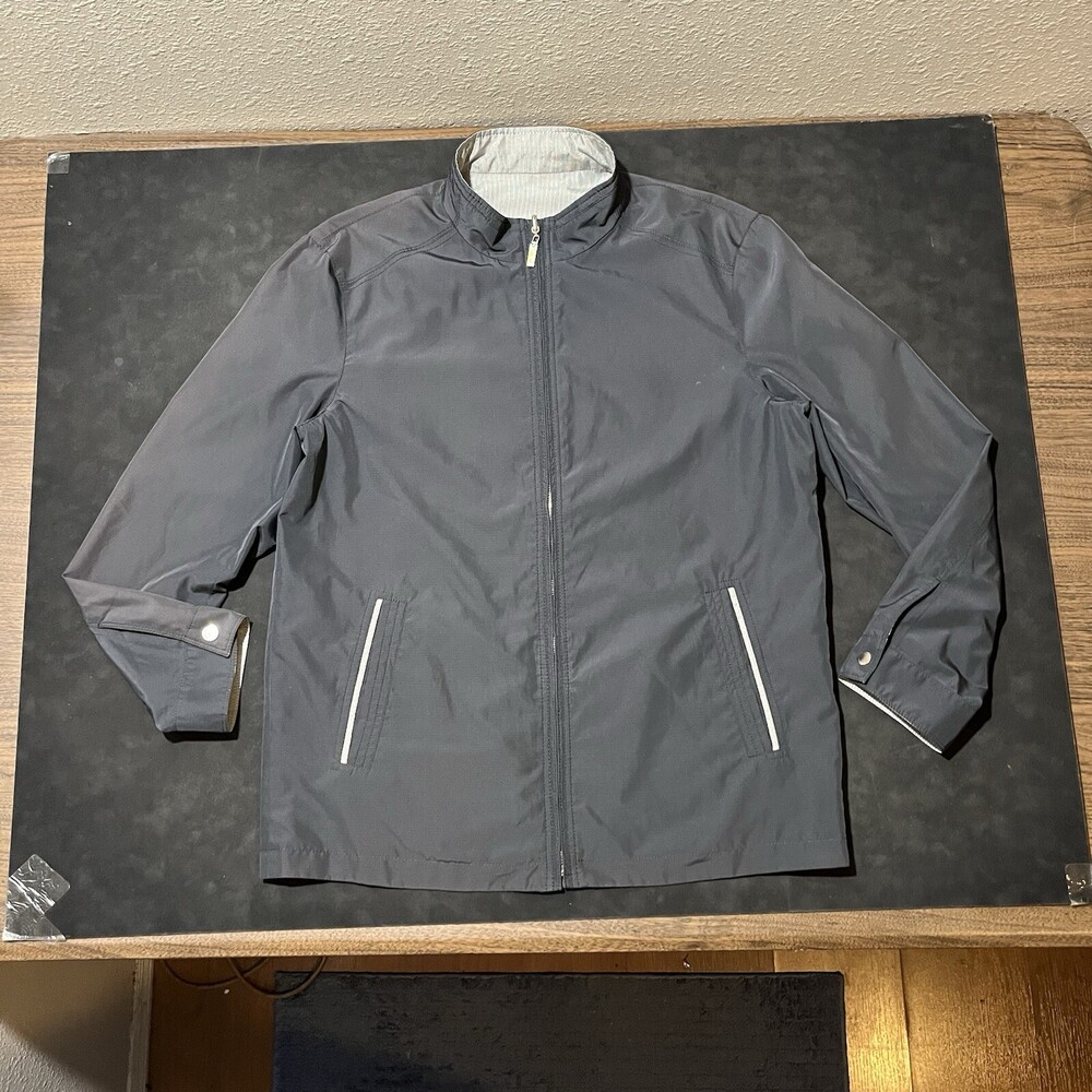 Vintage Playboy Jacket VIP Collection Playboy Reversible Bomber Mechanic Zip